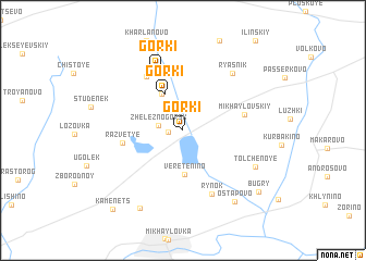 map of Gorki