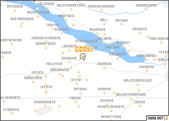 map of Gorki