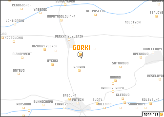 map of Gorki