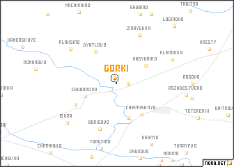 map of Gorki