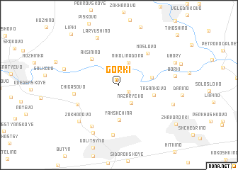 map of Gorki