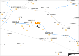 map of Gorki