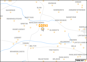 map of Gorki