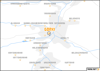 map of Gorki