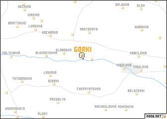 map of Gorki