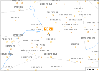 map of Gorki