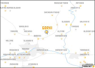 map of Gorki