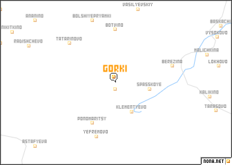 map of Gorki