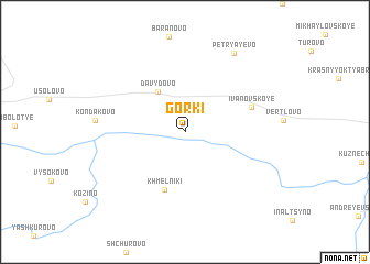 map of Gorki