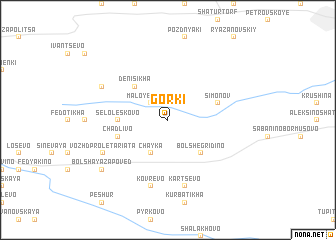 map of Gorki