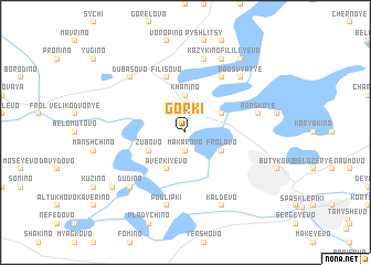 map of Gorki