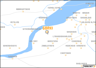 map of Gorki