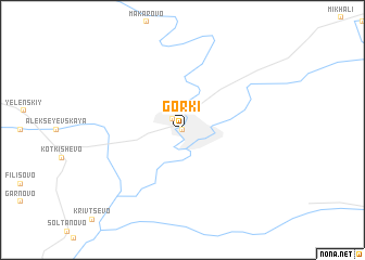 map of Gorki