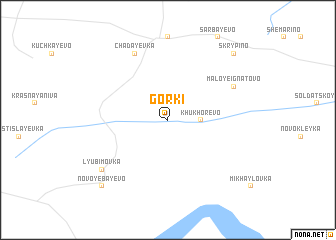 map of Gorki