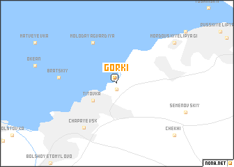 map of Gorki