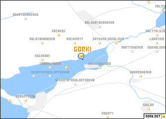 map of Gorki