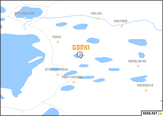 map of Gorki