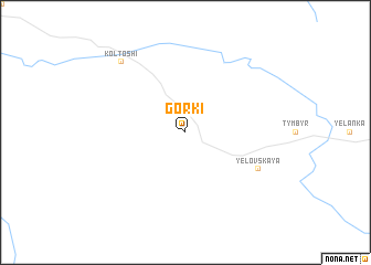 map of Gorki