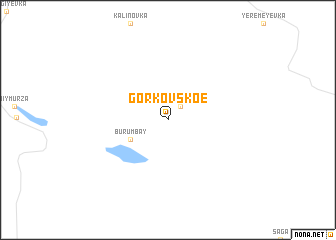 map of Gorʼkovskoe