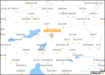 map of Górkowo