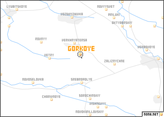 map of Gorʼkoye