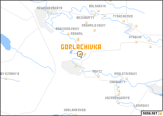 map of Gorlachivka