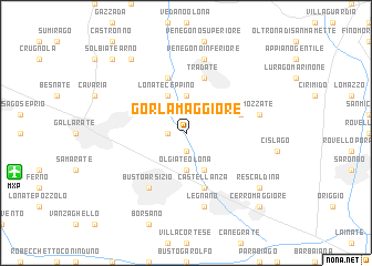 map of Gorla Maggiore