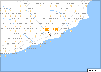 map of Gorleri