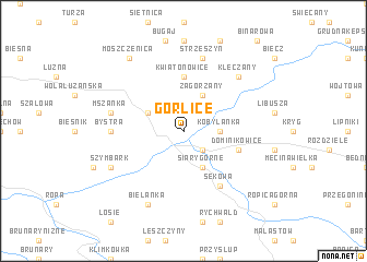 map of Gorlice