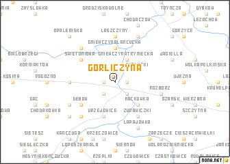 map of Gorliczyna