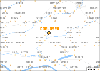 map of Gorlosen