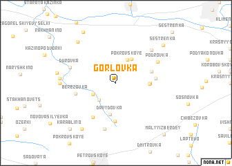 map of Gorlovka