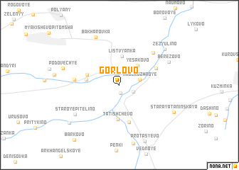 map of Gorlovo