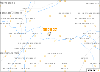 map of Gormaz