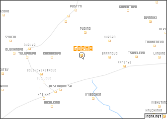 map of Gorma