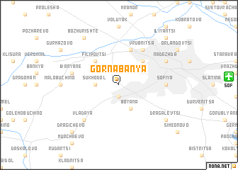 map of Gorna Banya