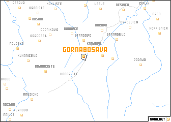 map of Gorna Bošava