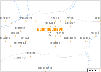 map of Gorna Dŭbeva