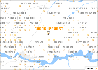 map of Gorna Krepost
