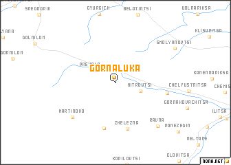 map of Gorna Luka