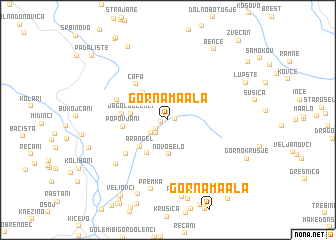 map of Gorna Maala