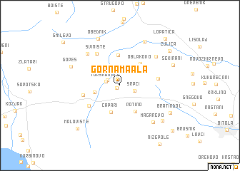 map of Gorna Maala