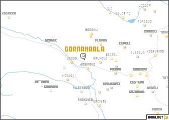 map of Gorna Maala