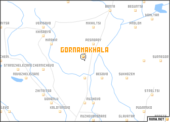 map of Gorna Makhala