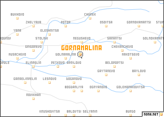 map of Gorna Malina