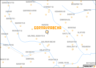 map of Gorna Vrabcha