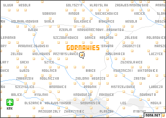 map of Górna Wieś