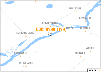 map of Gornaya Bitiya