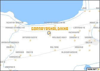 map of Gornaya Shal\