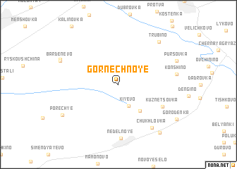 map of Gornechnoye